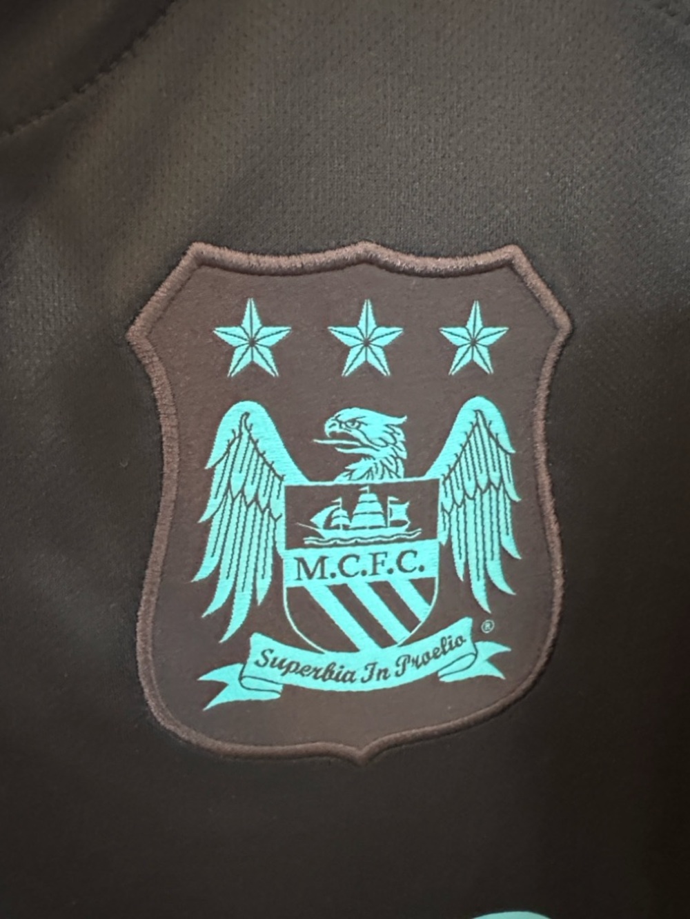 Nike Manchester City Etihad Futbol/ Soccer Away Jersey - Navy & Teal - Picture 3 of 10